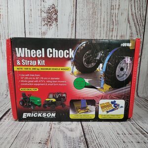 Etrack ATV UTV Wheel Chock Trailer Tire Strap Kit‎ Tie Down Straps Towing System
